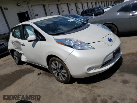 2015 Nissan LEAF SV with VIN 1N4AZ0CP0FC315123, listed as a Copart auction lot 61281063 with 47,962 mi miles. Bid and sale history available at carsss.com. Image 4.