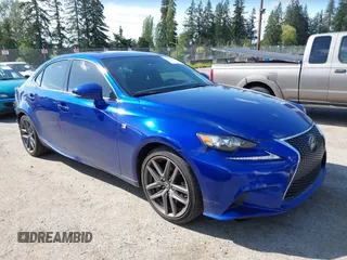 2016 Lexus IS 350 with VIN JTHCE1D23G5010548, listed as a IAAI auction lot 42153922 with 54,528 mi miles and . Bid and sale history available at DreamBid. Image 1.