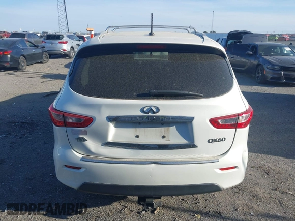 2014 Infiniti QX60 with VIN 5N1AL0MN4EC529096, listed as a IAAI auction lot 41844134 with 152,398 mi miles and . Bid and sale history available at DreamBid. Image 16.