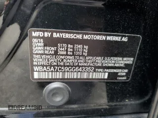 2016 BMW 5 Series 528i xDrive с VIN WBA5A7C59GG643352, выставлен на аукционе Copart как лот 61663535 с пробегом 101 396 миль миль и Списание • Salvage title. История ставок и продаж доступна на DreamBid. Изображение 12.
