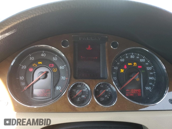 2006 Volkswagen Passat with VIN WVWFU73C86P144022, listed as a Copart auction lot 43802765 with 133,448 mi miles and Salvage title. Bid and sale history available at DreamBid. Image 9.