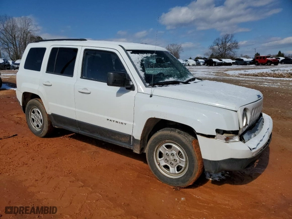 2016 Jeep Patriot Sport with VIN 1C4NJPBB6GD601720, listed as a Copart auction lot 46074725 with 184,698 mi miles and Salvage Title. Bid and sale history available at carsss.com. Image 4.