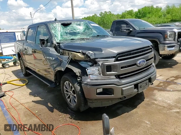 2020 Ford F-150 XL with VIN 1FTEW1EP7LKD22529, listed as a Copart auction lot 56946115 with 89,677 mi miles and Salvage title. Bid and sale history available at DreamBid. Image 14.