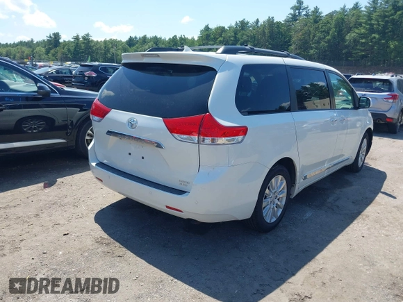 2012 Toyota Sienna XLE with VIN 5TDDK3DC5CS037659, listed as a IAAI auction lot 42541352 with 128,378 mi miles and . Bid and sale history available at DreamBid. Image 4.