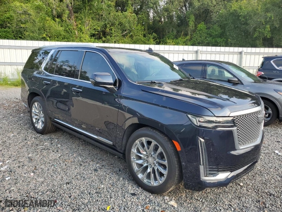 2023 Cadillac Escalade Premium Luxury Platinum with VIN 1GYS4DKL8PR400027, listed as a Copart auction lot 66006584 with 10,697 mi miles and Salvage Title. Bid and sale history available at carsss.com. Image 4.