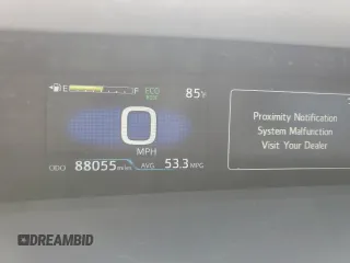 2021 Toyota Prius LE with VIN JTDKAMFP6M3184835, listed as a Copart auction lot 54198095 with 88,055 mi miles and Salvage Title. Bid and sale history available at DreamBid. Image 9.
