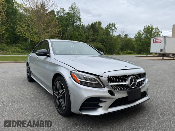 2019 Mercedes-Benz C 300 z VIN 55SWF8EB5KU289008, wystawiony jako Copart lot #58095705 z przebiegiem 42 598 mil mil oraz Czysty tytuł • Clean title. Historia ofert i sprzedaży dostępna na DreamBid. Obrazek 1.