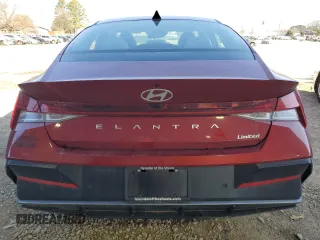 2024 Hyundai Elantra Limited with VIN KMHLP4DG7RU792124, listed as a Copart auction lot 48711795 with 14,820 mi miles and Salvage Title. Bid and sale history available at DreamBid. Image 6.