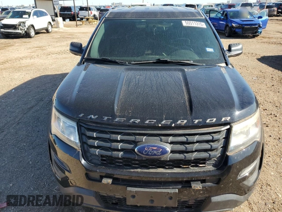 2017 Ford Police Interceptor Utility z VIN 1FM5K8AT9HGC34661, wystawiony jako Copart lot #55511315 z przebiegiem 68 705 mil mil oraz Czysty tytuł • Clean title. Historia ofert i sprzedaży dostępna na DreamBid. Obrazek 5.