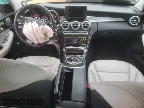 2017 Mercedes-Benz C C 300 with VIN 55SWF4JB8HU200216, listed as a Copart auction lot 41921635 with 55,132 mi miles and Salvage Title. Bid and sale history available at carsss.com. Image 8.