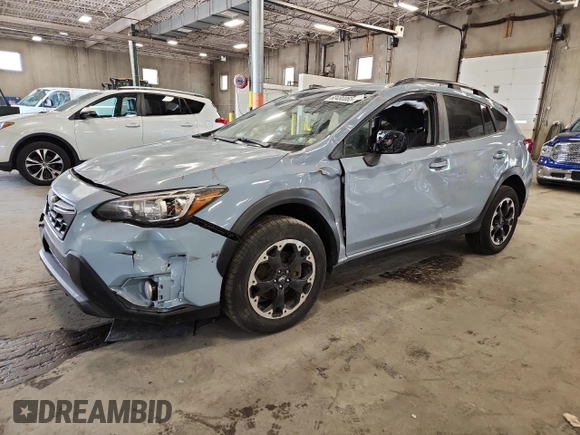2021 Subaru Crosstrek Premium z VIN JF2GTAPC9M8665595, wystawiony jako Copart lot #60480065 z przebiegiem 35 083 mil mil oraz Szkoda całkowita • Salvage title. Historia ofert i sprzedaży dostępna na DreamBid. Obrazek 1.