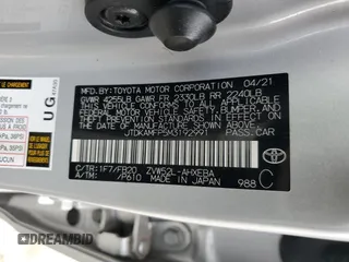 2021 Toyota Prius LE with VIN JTDKAMFP5M3192991, listed as a Copart auction lot 56768095 with 77,515 mi miles and Salvage title. Bid and sale history available at DreamBid. Image 12.