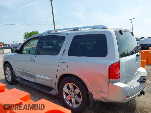 2011 Nissan Armada SV with VIN 5N1BA0ND7BN613865, listed as a IAAI auction lot 42160887 with 225,294 mi miles and . Bid and sale history available at DreamBid. Image 6.