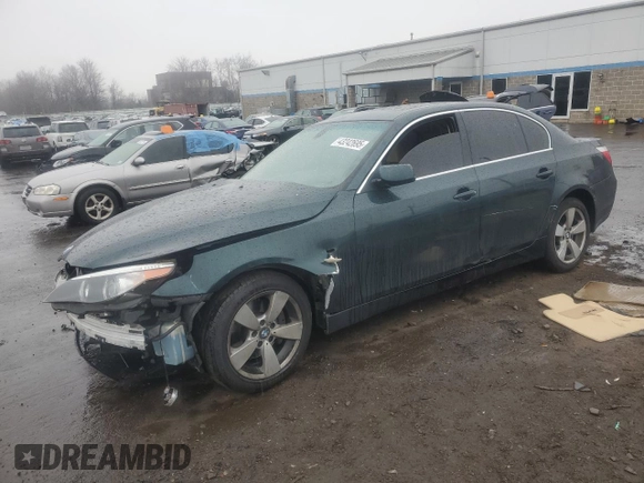 2007 BMW 5 Series 525xi z VIN WBANF335X7CS38716, wystawiony jako Copart lot #43242695 z przebiegiem Nie podano mil oraz Szkoda całkowita • Salvage title. Historia ofert i sprzedaży dostępna na DreamBid. Obrazek 1.