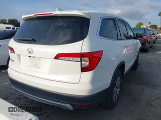 2021 Honda Pilot EX z VIN 5FNYF5H33MB031960, wystawiony jako IAAI lot #41599630 z przebiegiem 32 747 mil mil oraz . Historia ofert i sprzedaży dostępna na DreamBid. Obrazek 4.
