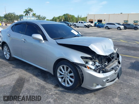 2009 Lexus IS 250 with VIN JTHCK262192030877, listed as a IAAI auction lot 42209789 with 147,376 mi miles and . Bid and sale history available at DreamBid. Image 1.
