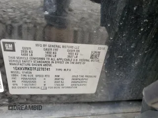2015 GMC Acadia SLT with VIN 1GKKVRKD7FJ278741, listed as a Copart auction lot 50648775 with 169,049 mi miles and Salvage Title. Bid and sale history available at carsss.com. Image 14.