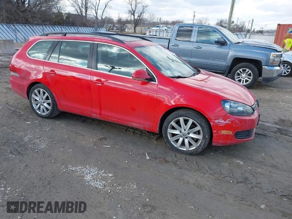 2012 Volkswagen Jetta SportWagen TDI with VIN 3VWPL7AJ0CM684682, listed as a IAAI auction lot 41680632 with 124,721 mi miles. Bid and sale history available at carsss.com. Image 1.