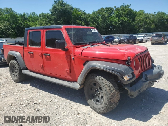 2020 Jeep Gladiator Sport S with VIN 1C6JJTAG7LL206022, listed as a Copart auction lot 57364825 with 89,267 mi miles and Salvage title. Bid and sale history available at DreamBid. Image 4.