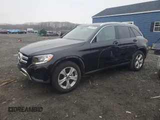 2018 Mercedes-Benz GLC with VIN WDC0G4KB4JV091533, listed as a Copart auction lot 51199755 with 33,567 mi miles and Salvage Title. Bid and sale history available at carsss.com. Image 1.