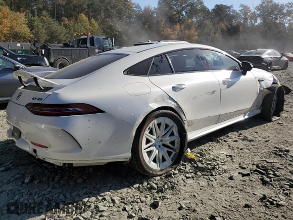 2022 Mercedes-Benz AMG GT 43 z VIN W1K7X5KB0NA053519, wystawiony jako Copart lot #77073224 z przebiegiem 19 583 mil mil oraz Szkoda całkowita • Salvage title. Historia ofert i sprzedaży dostępna na DreamBid. Obrazek 3.