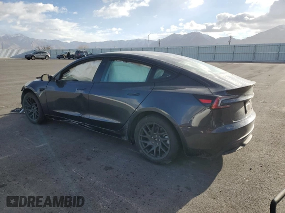 2025 Tesla Model 3 Long Range with VIN 5YJ3E1EB3SF891419, listed as a Copart auction lot 43178755 with Not Provided miles and Salvage Title. Bid and sale history available at DreamBid. Image 2.