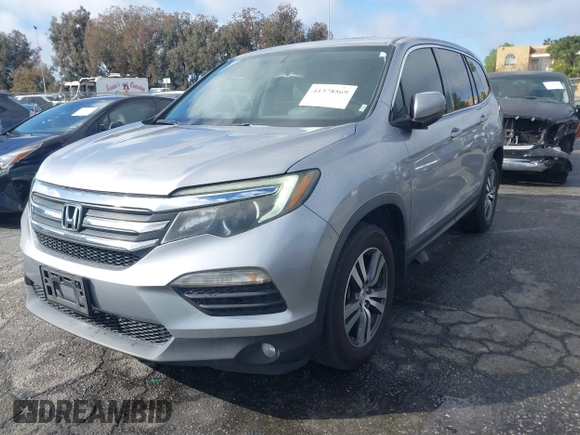 2016 Honda Pilot EX-L with VIN 5FNYF5H57GB038349, listed as a IAAI auction lot 41378569 with 117,651 mi miles and . Bid and sale history available at DreamBid. Image 17.