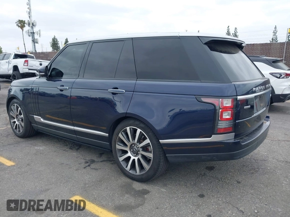 2015 Land Rover Range Rover Autobiography with VIN SALGV2TF1FA198949, listed as a IAAI auction lot 42110536 with 134,560 mi miles and . Bid and sale history available at DreamBid. Image 3.