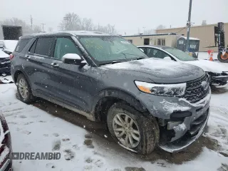 2021 Ford Explorer with VIN 1FMSK8BH0MGA71485, listed as a Copart auction lot 44632955 with 132,040 mi miles and Salvage Title. Bid and sale history available at carsss.com. Image 4.