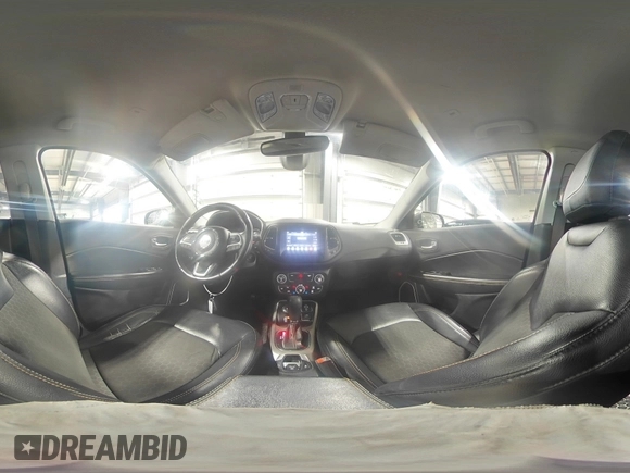 2017 Jeep Compass Latitude with VIN 3C4NJDBBXHT692968, listed as a Copart auction lot 57858445 with 145,838 mi miles and Salvage title. Bid and sale history available at DreamBid. Image 16.