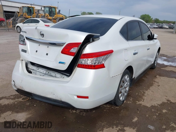 2014 Nissan Sentra S with VIN 3N1AB7AP1EL692463, listed as a IAAI auction lot 42035053 with 63,749 mi miles and . Bid and sale history available at DreamBid. Image 4.