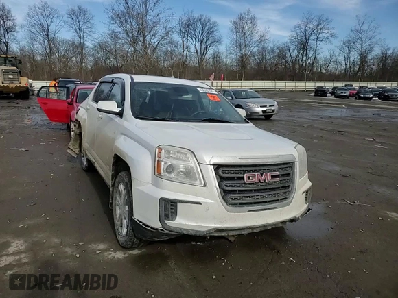 2017 GMC Terrain SLE with VIN 2GKFLSEKXH6178349, listed as a Copart auction lot 45025525 with 104,017 mi miles and Salvage Title. Bid and sale history available at DreamBid. Image 11.