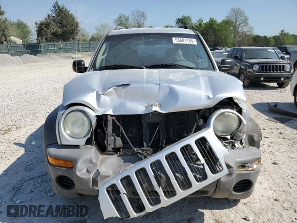 2003 Jeep Liberty Sport with VIN 1J4GK48K73W725175, listed as a Copart auction lot 53801155 with 104,727 mi miles and Salvage Title. Bid and sale history available at DreamBid. Image 5.