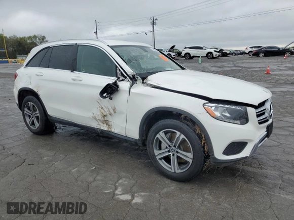 2019 Mercedes-Benz GLC 300 with VIN WDC0G4JB7KV145040, listed as a Copart auction lot 51898355 with 46,057 mi miles and Salvage title. Bid and sale history available at DreamBid. Image 4.