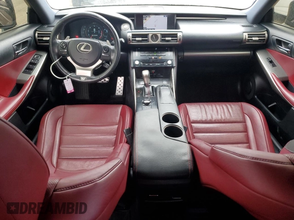 2014 Lexus IS 350 with VIN JTHBE1D2XE5013066, listed as a Copart auction lot 59711195 with 67,179 mi miles and Salvage title. Bid and sale history available at DreamBid. Image 8.