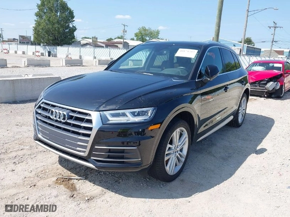 2018 Audi Q5 Premium Plus with VIN WA1BNAFYXJ2146855, listed as a IAAI auction lot 40171757 with 35,458 mi miles. Bid and sale history available at carsss.com. Image 2.