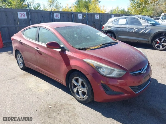 2014 Hyundai Elantra Limited with VIN 5NPDH4AE7EH480754, listed as a IAAI auction lot 40655335 with 125,162 mi miles. Bid and sale history available at carsss.com. Image 1.