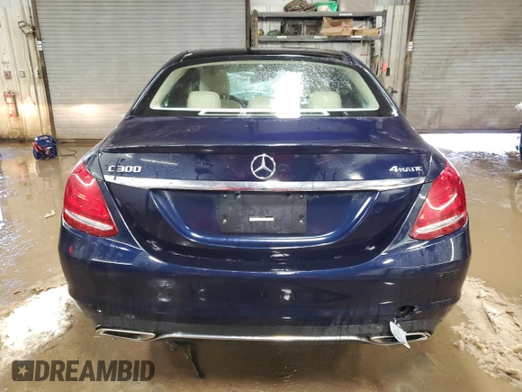 2017 Mercedes-Benz C 300 with VIN 55SWF4KB8HU213384, listed as a Copart auction lot 49886835 with 53,566 mi miles and Salvage Title. Bid and sale history available at carsss.com. Image 6.