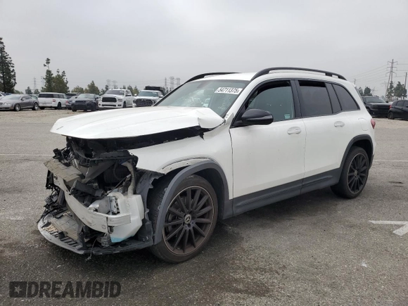 2021 Mercedes-Benz GLB 250 z VIN W1N4M4GB2MW114873, wystawiony jako Copart lot #54711375 z przebiegiem 48 916 mil mil oraz Szkoda całkowita • Salvage title. Historia ofert i sprzedaży dostępna na DreamBid. Obrazek 1.