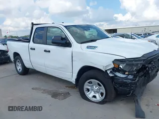 2024 Ram 1500 Tradesman with VIN 1C6SRECG8RN214049, listed as a IAAI auction lot 39598252 with 331 mi miles and . Bid and sale history available at DreamBid. Image 1.