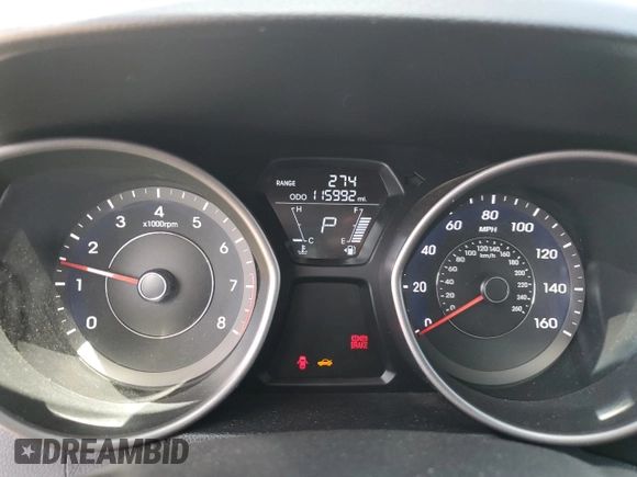 2013 Hyundai Elantra GLS with VIN 5NPDH4AE7DH283954, listed as a Copart auction lot 63371705 with 115,992 mi miles and Salvage title. Bid and sale history available at DreamBid. Image 9.