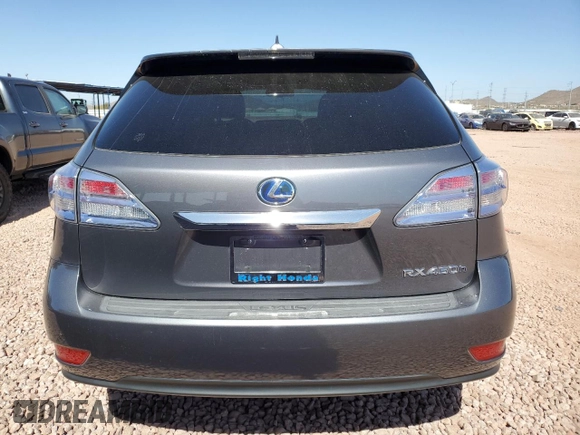 2012 Lexus RX 450h with VIN JTJZB1BA4C2408052, listed as a Copart auction lot 47407135 with 136,084 mi miles and Salvage title. Bid and sale history available at DreamBid. Image 6.