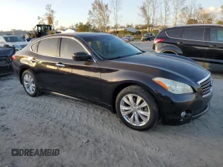 2011 Infiniti M37 with VIN JN1BY1ARXBM375154, listed as a Copart auction lot 77981324 with 124,931 mi miles and Salvage Title. Bid and sale history available at carsss.com. Image 4.