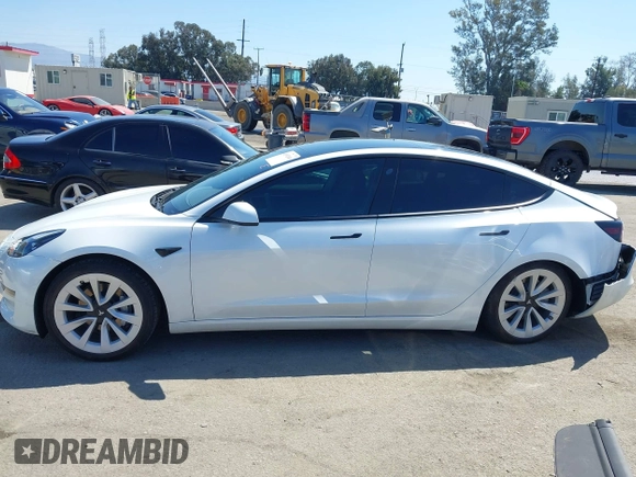 2022 Tesla Model 3 with VIN 5YJ3E1EA3NF294282, listed as a IAAI auction lot 41992046 with 22,383 mi miles. Bid and sale history available at carsss.com. Image 14.