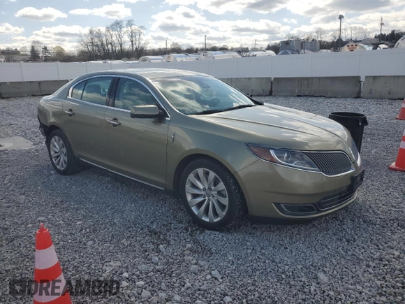 2013 Lincoln MKS with VIN 1LNHL9DKXDG617490, listed as a Copart auction lot 52282775 with 106,663 mi miles and Salvage Title. Bid and sale history available at carsss.com. Image 4.