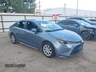 2024 Toyota Corolla LE with VIN 5YFB4MDE5RP155446, listed as a IAAI auction lot 42096593 with 28,953 mi miles. Bid and sale history available at carsss.com. Image 1.