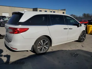 2020 Honda Odyssey Elite with VIN 5FNRL6H91LB037293, listed as a Copart auction lot 45844985 with Not Provided miles and Salvage Title. Bid and sale history available at DreamBid. Image 3.