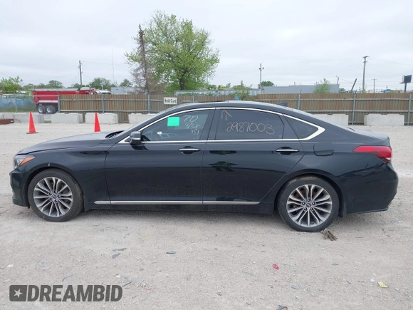 2017 Genesis G80 3.8L with VIN KMHGN4JEXHU210171, listed as a IAAI auction lot 42286383 with 94,240 mi miles and . Bid and sale history available at DreamBid. Image 14.