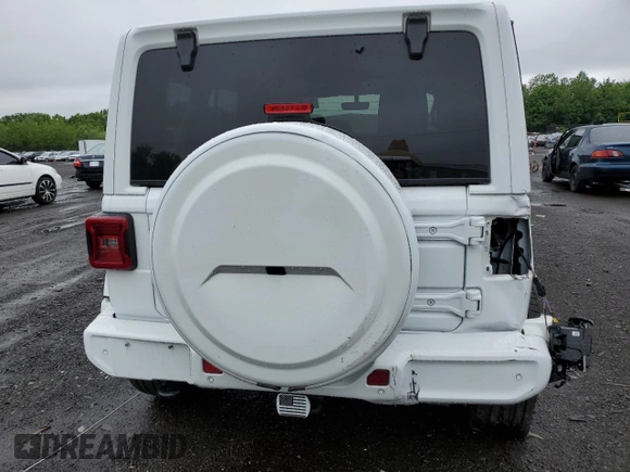 2023 Jeep Wrangler Sahara z VIN 1C4HJXEG9PW544275, wystawiony jako Copart lot #59932585 z przebiegiem 21 382 mil mil oraz Szkoda całkowita • Salvage title. Historia ofert i sprzedaży dostępna na DreamBid. Obrazek 6.
