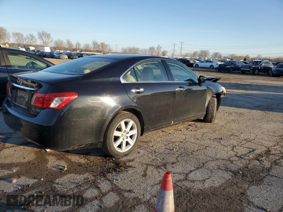 2009 Lexus ES 330 with VIN JTHBJ46G792295910, listed as a Copart auction lot 43849635 with 161,496 mi miles and Salvage Title. Bid and sale history available at DreamBid. Image 3.